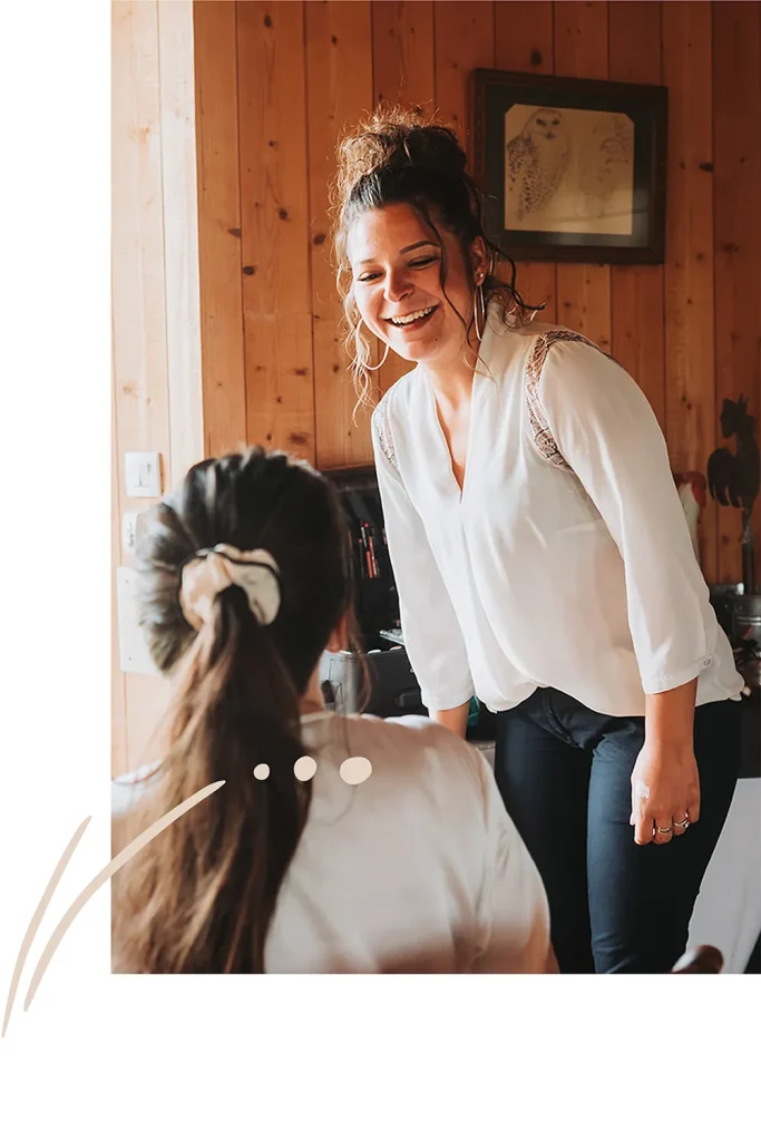 maeliys makeup avec une future mariée