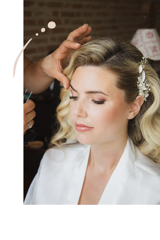 Mise en beauté d'une future mariée par Maeliys makeup